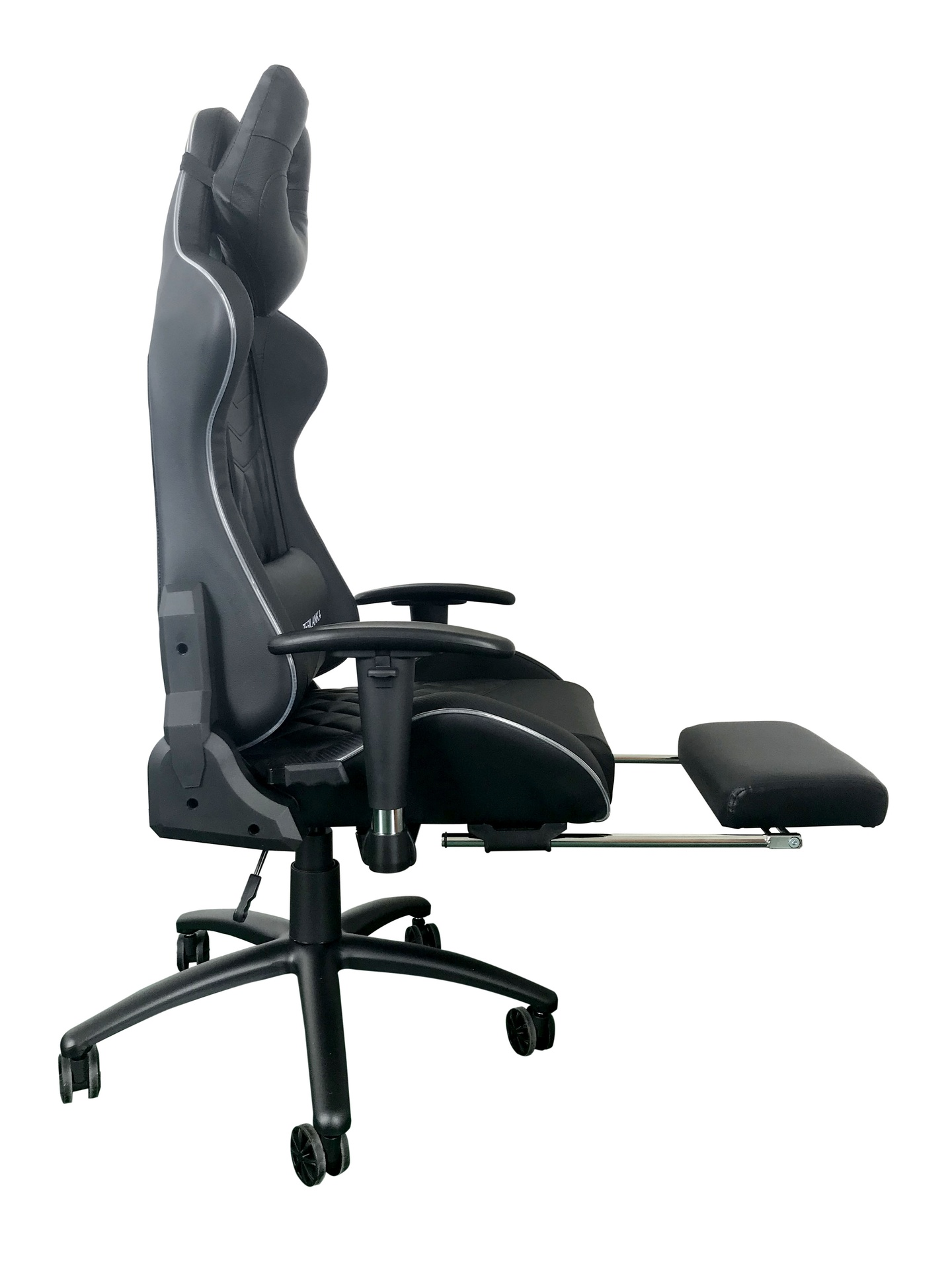 SILLA GAMER NEGRA RGB ERGONOMICA PREMIUM